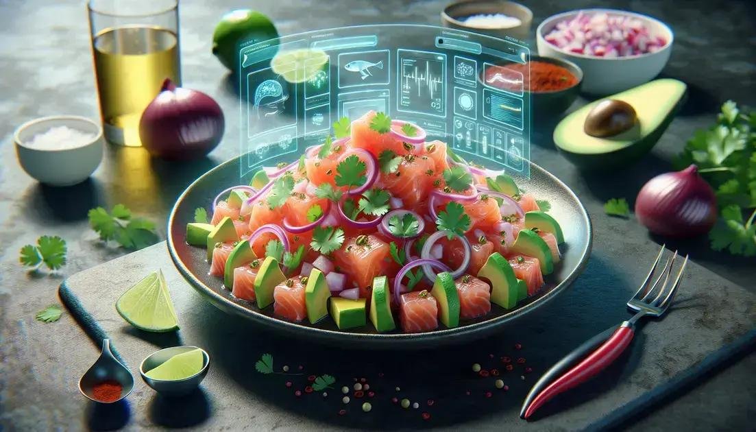 Ceviche de Salmão Fresco